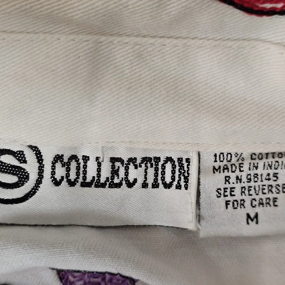 Vintage S Collection DenimJacket Heavily Embroidered Birds Floral FolkArt Medium - Picture 7 of 8